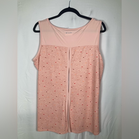 Columbia Peach Cloud Between The Lines Chill River Tank Top - Picture 3 of 5